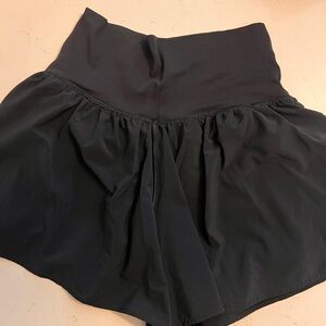 Aerie Black Flowy Shorts